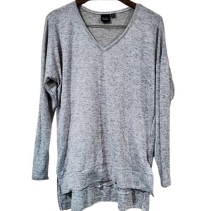 Eye Candy Gray Lightweight Size 3X V-neck Sweater